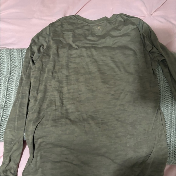 Coldwater Creek Olive and Orange Floral Long Sleeve Top - Picture 2 of 2